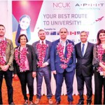 Distinguished invitees and university representatives from New Zealand at the New Zealand Education Fair 2023 organised by APIIT Sri Lanka together with NCUK and Education New Zealand. (L to R) Ankit Mehta – Regional Manager for South Asia, Victoria University of Wellington; Isaac Brosnan – Associate Director International, Victoria University of Wellington; Farhana Nalar – Associate Director Global Engagement, Massey University; David Hodgson – Regional Director (East, South and Southeast Asia), NCUK; His Excellency Michael Appleton – High Commissioner of New Zealand to Sri Lanka; Gamindu Hemachandra – Chief Academic Officer, APIIT Sri Lanka, Jugnu Roy – Director of Engagement East Asia & India, Education New Zealand; Yasith Gamage – Head of Marketing and Business Development, APIIT Sri Lanka.