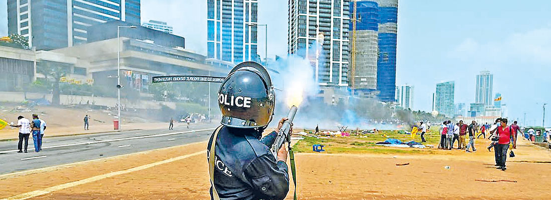 Rs. 27m spent for teargas to quell Aragalaya and other protesters in 3 months last year