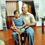 Thakshala Moorthy Kamalanathan: Lost a leg when he stepped on an IED