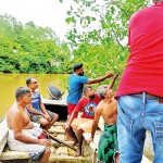 Going in search of Kirala fruits along the Nilwala river banks