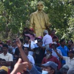 Ananda Coomaraswamy Mw Past, present: Workers at a May Day rally. Pix by Akila Jayawardena