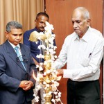 Mr.N.I.N.S.Nadarasa  lighting the oil lamp