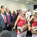 Special invitees being ushered  in by Kandyan dancers.