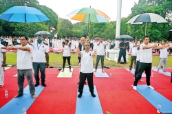 Transformative power of yoga for world peace