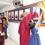 Mr. K.R Dayananda's granddaughter unveiling the photo
