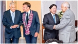 President holds vital talks with Macron and Hayashi