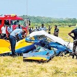 The crash site. Pic by Jayantha Dissanayaka