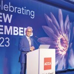 Suren Rajakarier, past Chairman of the Member Network Panel delivering his address