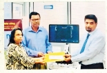 Ultra sound scan machine donated to Apeksha Hospital