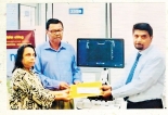Ultra sound scan machine donated to Apeksha Hospital Ultra sound scan machine donated to Apeksha Hospital