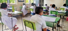 Test subjects: Candidates sit for Grade 5 scholarship mock exam