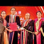Ms. Suvaathiny Mohanarajah being awarded the title of “Youngest CA Member of the Year - 2023