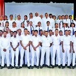 Group Photograph of all recipient GCE AL students with the President  of ACBC and the National Education Council Members.