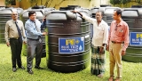Water tanks and dry rations for Ampara, Jaffna