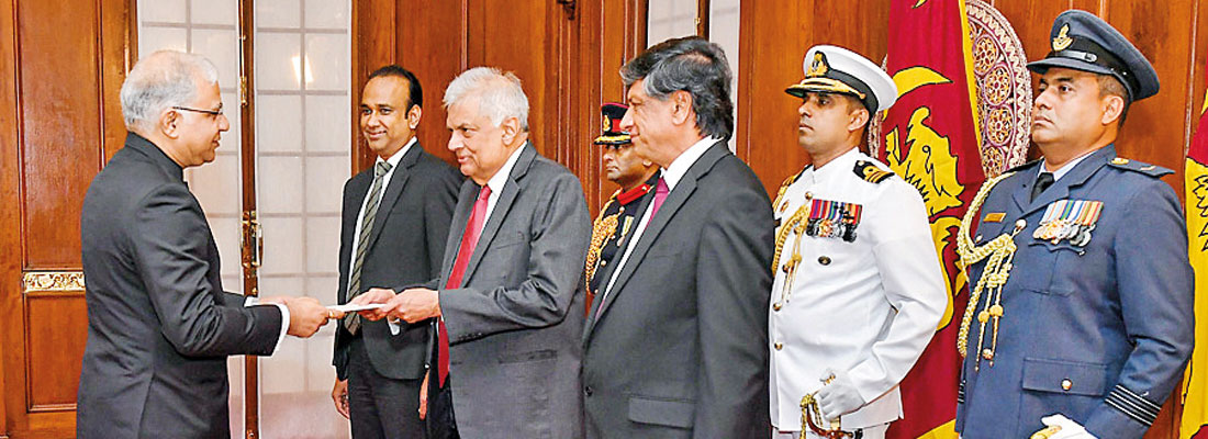 Santosh Jha, new |Indian High Commissioner presents his credentials