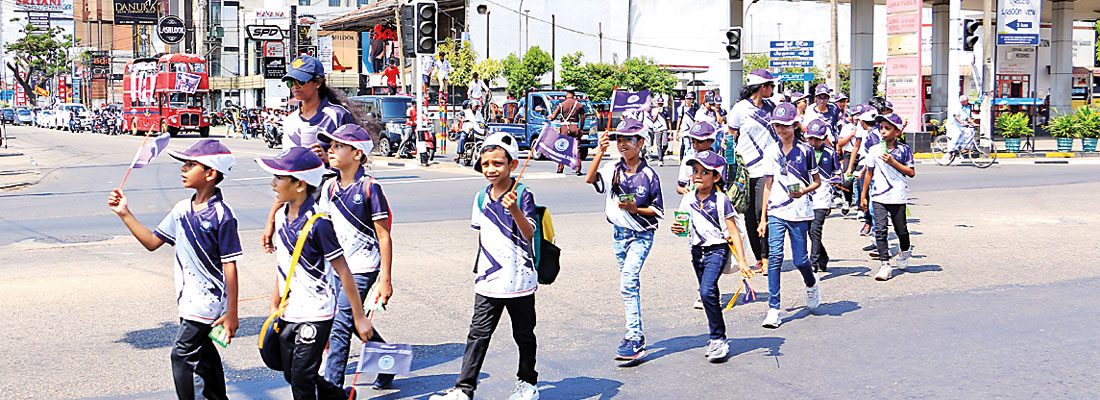 PURPLE WALK -The First organised by Leads International School Negombo