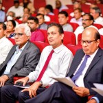 Mr. Heshana Kuruppu, and Mr. Tishan Subasinghe with by Mr. Suresh Shah, Dr. Indrajit Coomaraswamy and Mr. Arjuna Herath.