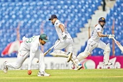 Top-order blitz puts Sri Lanka 314-4 in Bangladesh Test