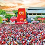 The NPP rally in Colombo.  Pix by M.A.Pushpa Kumara and Indika Handuwala