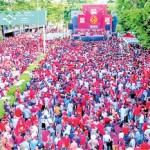 The NPP rally in Anuradhapura