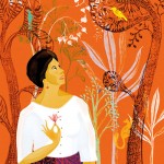 Barbara Sansoni at the Garden of Eden. Mixed media on Hanhnemuhle Fine Art Paper