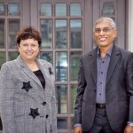 Professor G.G. Senaratne, The President of GISM meets Professor Jan Thomas, the Vice Chancellor of Massey University in New Zealand.