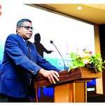 Keynote speaker, Dilshan Rodrigo, presenting ACCA’s forward-thinking vision of “Accounting for a Changed World.”