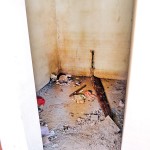 Men's pay-to-use washrooms under construction   at the Fort Railway station.  Pix by M.A. Pushpa Kumara