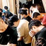 Some of the apprehended foreign individuals