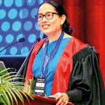 Prof. Priyadarshani Galappatthy addressing the gathering