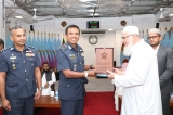 SLAF marks fallen cadre at Kollupitiya Jumma Mosque SLAF marks fallen cadre at Kollupitiya Jumma Mosque