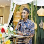 President of KMK, Naleef Kitchil addresses the gathering