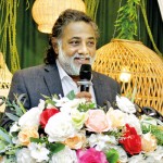 Special guest, Deputy Speaker of Parliament, Dr. Rizvie Salih adresses the gathering