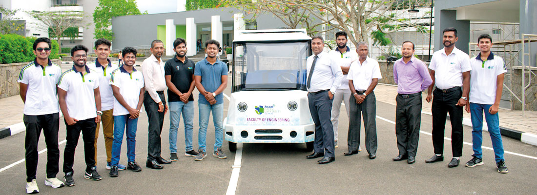 NSBM Green Cart: Solar-Powered Electric Cart by NSBM Engineering Undergraduates