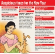 Auspicious times for the New Year