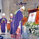 Requiem Mass at St Lucia's Cathedral Kotahena. Pic by Nilan Maligaspe