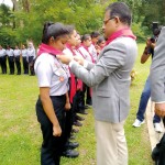 Taking oath before Headquarter Commissioner Indika Prabath