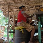 P.A.D. Sudharshani: Hundreds of home-based husk-chip producers are being pushed out of business. Pix by Hiran Priyankara
