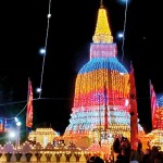Nuwara Eliya comes alight with the State Vesak Festival . Pix by Shelton Hettiararchchi