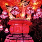 Lanterns of many shapes and colours in Colombo. Pix by M.A. Pushpa Kumara and Nilan Maligaspe