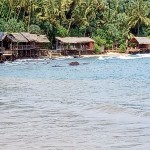 Illegal constructions along the Dikwella beach                  Pix Rahul Samantha Hettiarachchi