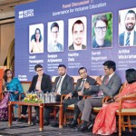 British Council Sri Lanka Head of English and School Education Anju Moses, British Council South Asia Director of English and School Education Sarah Rogerson, Government of Sri Lanka Advisor to Western Province Governor Aritha Wickramasinghe, Headstart (PVT) Ltd CTO/Co-Founder Hasitha Dela, Ceylon Chamber of Commerce Senior Economist Sanjaya Ariyawansa and Minister of Education Teacher Education Chief Commissioner Iroshi Paranagama