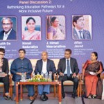 British Council South Asia Director of English and School Education Sarah Rogerson, British Council South Asia Head of School Systems Affan Javed, Gateway College Chairman Dr. Harsha Alles, Dialog Axiata PLC Senior Manager Asith De Silva, Ministry of Education Teacher Transfer Branch Acting Director of Education National School Branch Himali Weerarathna and Ministry of Education English and Foreign Languages Director Nimali Badurallya.