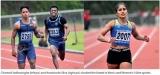 Chamod and Amasha fastest at 103rd Athletic Nationals
