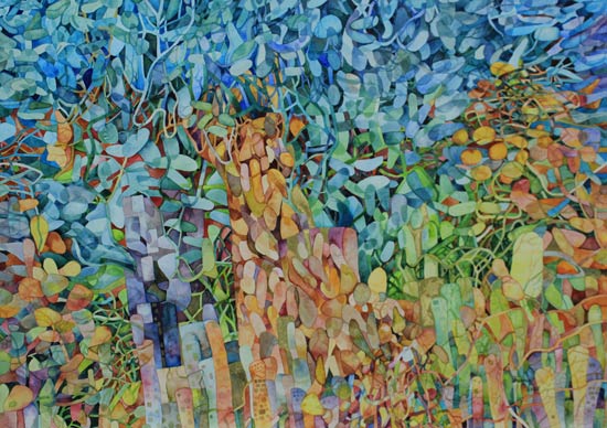 Shaanea-Mendis,-2024,-Resilient-City,-Watercolour-on-Paper,-72-x-102-cm