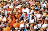 Grand welcome for MR in Tangalle
