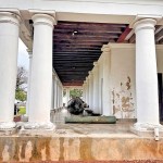 Ancient cannons on display