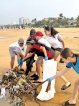 British School in beach clean-up