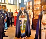 Right Reverend Dushantha Rodrigo the Bishop of Colombo leading the blessing