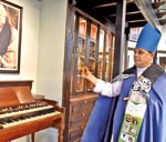 The museum plaque was  declared open